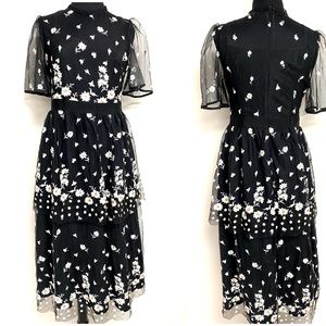 Embroidered Floral Dress